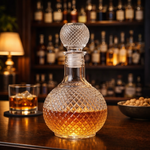 Cut Crystal Whisky Decanter with Stopper