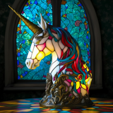 Unicorn | Stained-Glass-Style Lamp