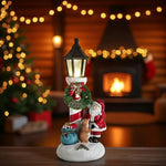 Nikola | Illuminated Christmas Scene by the Lamppost
