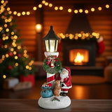 Nikola | Illuminated Christmas Scene by the Lamppost