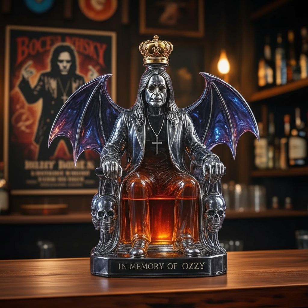 Rock Icon Tribute Whisky Decanter, view 2