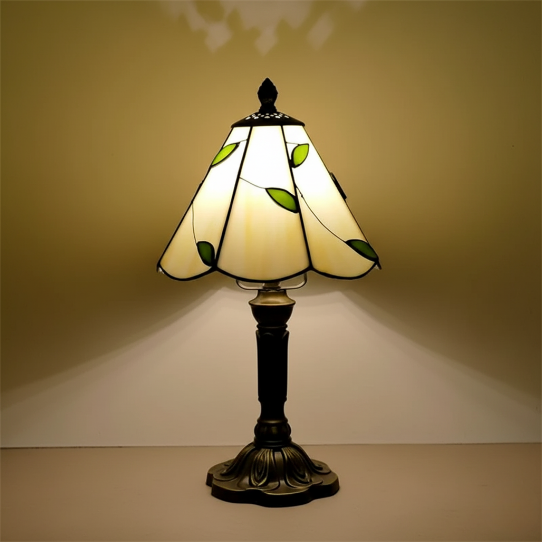 LEAFORA | Vintage Leaf-Shaped Glass Lamp