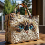 Cat Lover Tote Bags | Top 1 - White Cat