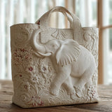 Handcrafted Quilted Tote Bag - Elephant