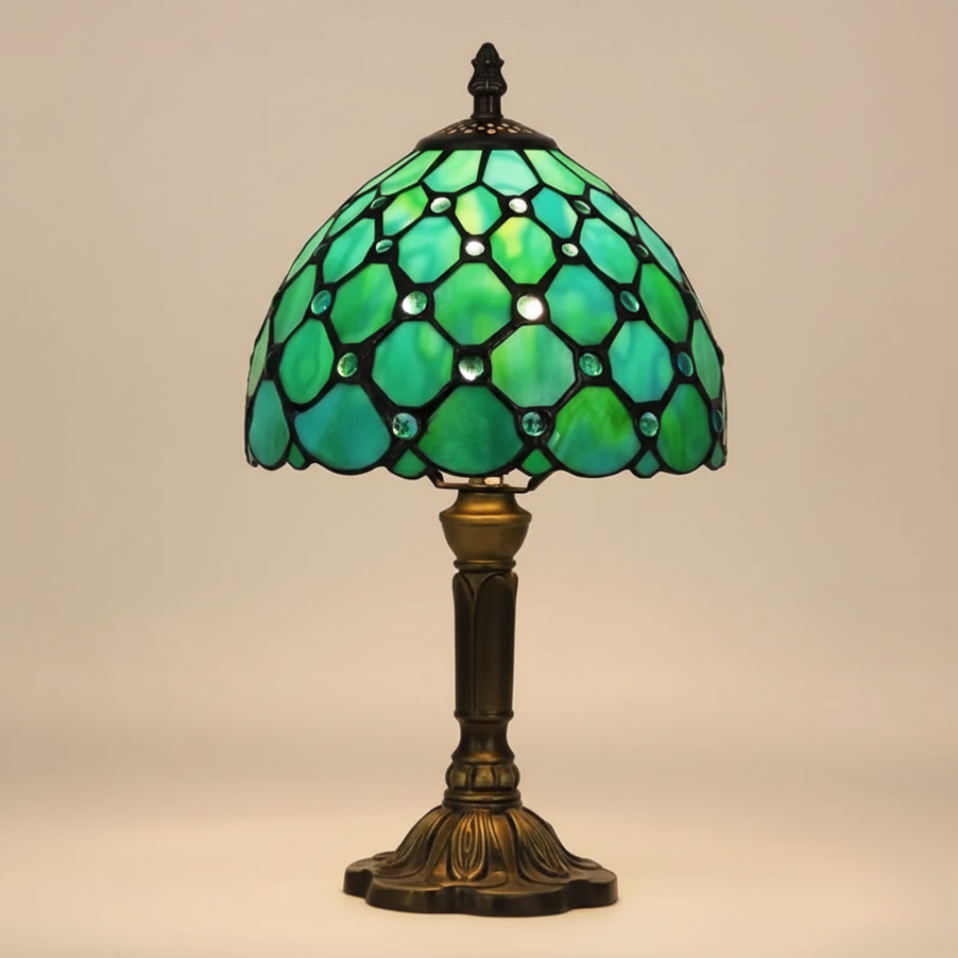 GLASORA | Classic Stained-Glass Lamp