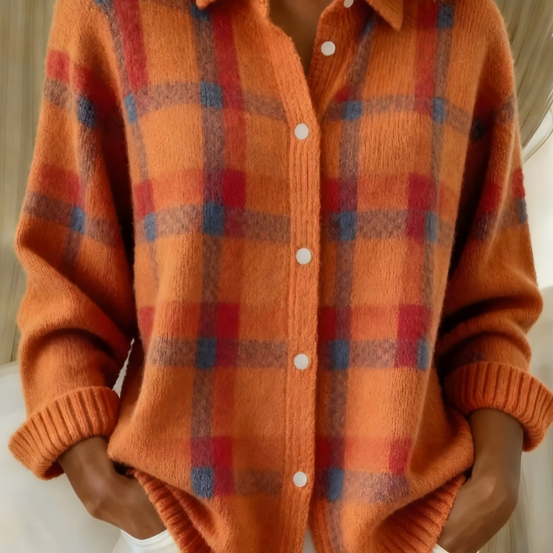 Checked Cardigan – product image 1