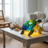 Emerald | Stained-Glass-Style Lamp