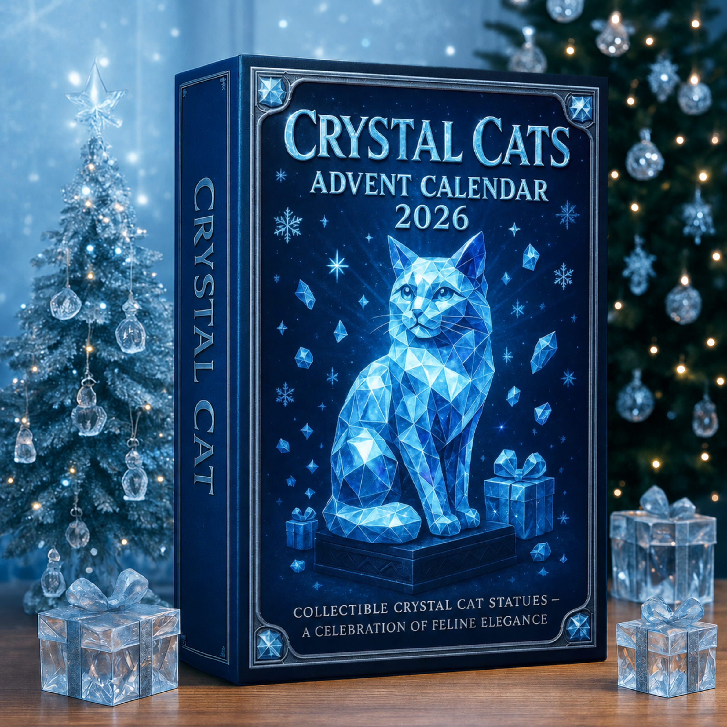 KatteKunst™ Advent Calendar – Crystal-Style Cats – image 1