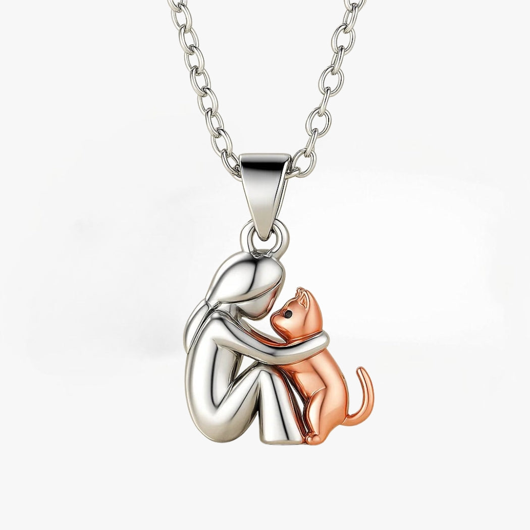 Cat Embrace Necklace, view 2