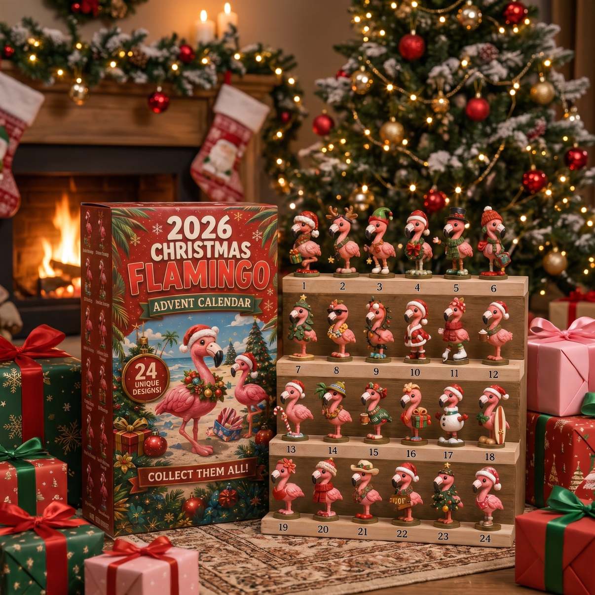 Christmas Flamingo Advent Calendar 2026 – image 1