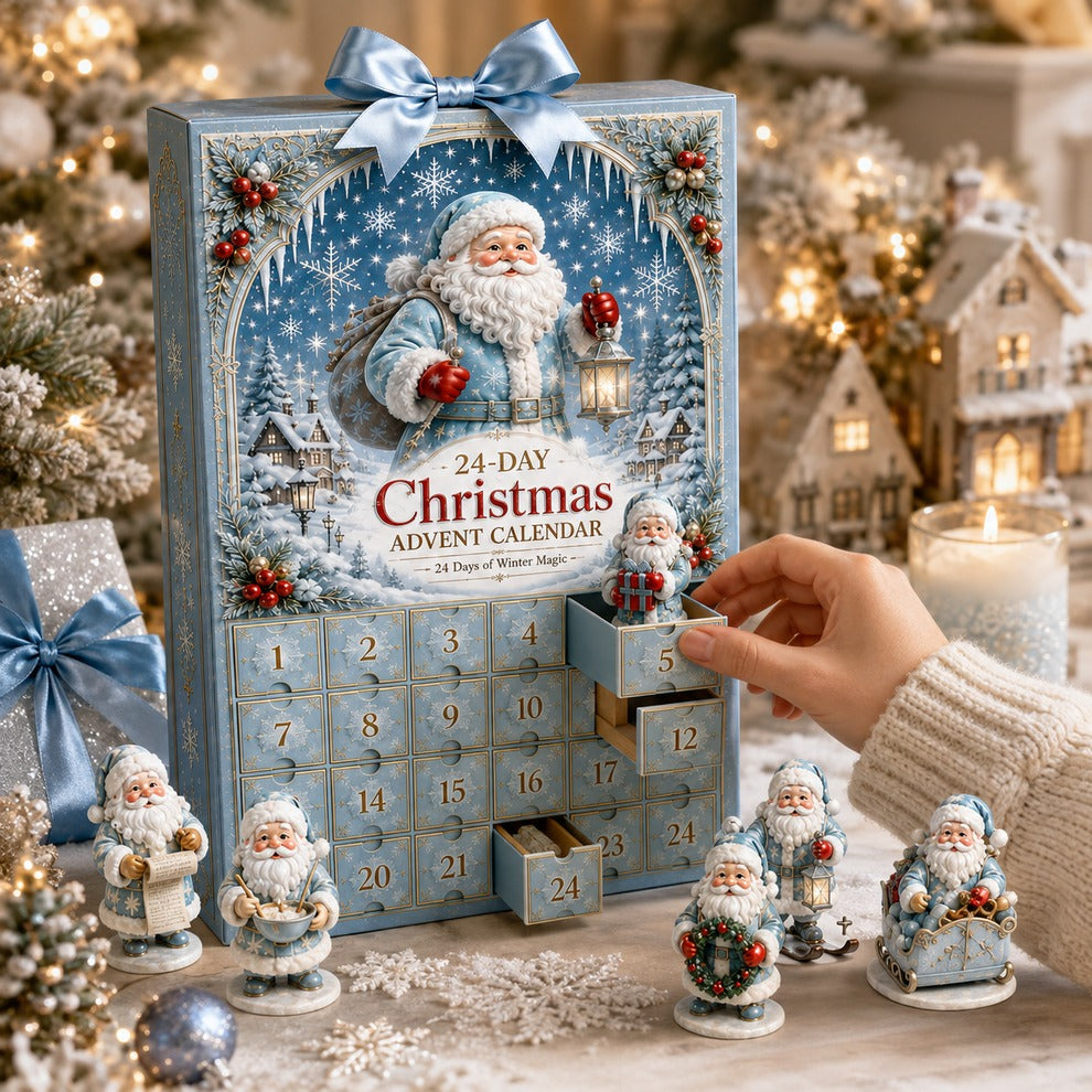 Frosted Santa Ornament Advent Calendar – 24 Days – image 3