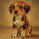 Crystal-Style Labrador Figurine