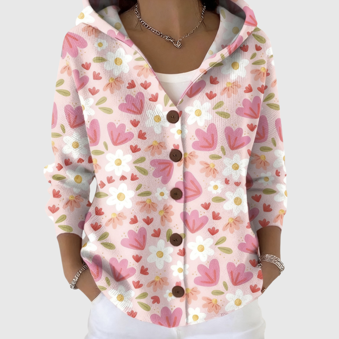 Comfortable Knitted Cardigan with Hood – product image 1