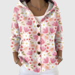 Comfortable Knitted Cardigan with Hood – product image 1