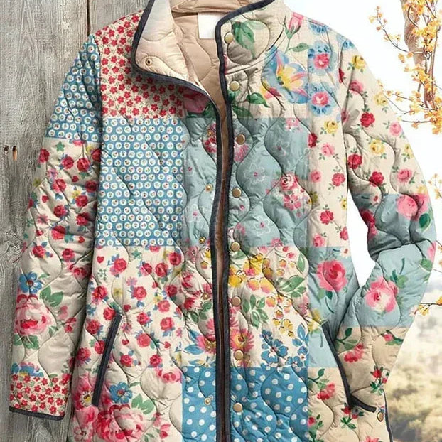 Quilted Jacket in Floral Patchwork – product image 2