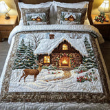 3-Piece Quilted Bedding Set | Cosy Cabin