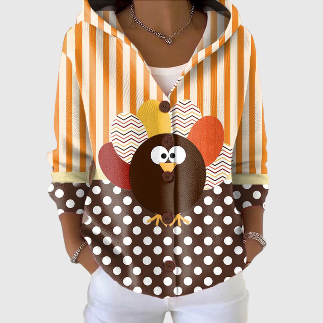 Hooded Cardigan in Knit – product image 1