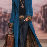 Arabella - Longline Tailored Velvet-Effect Coat