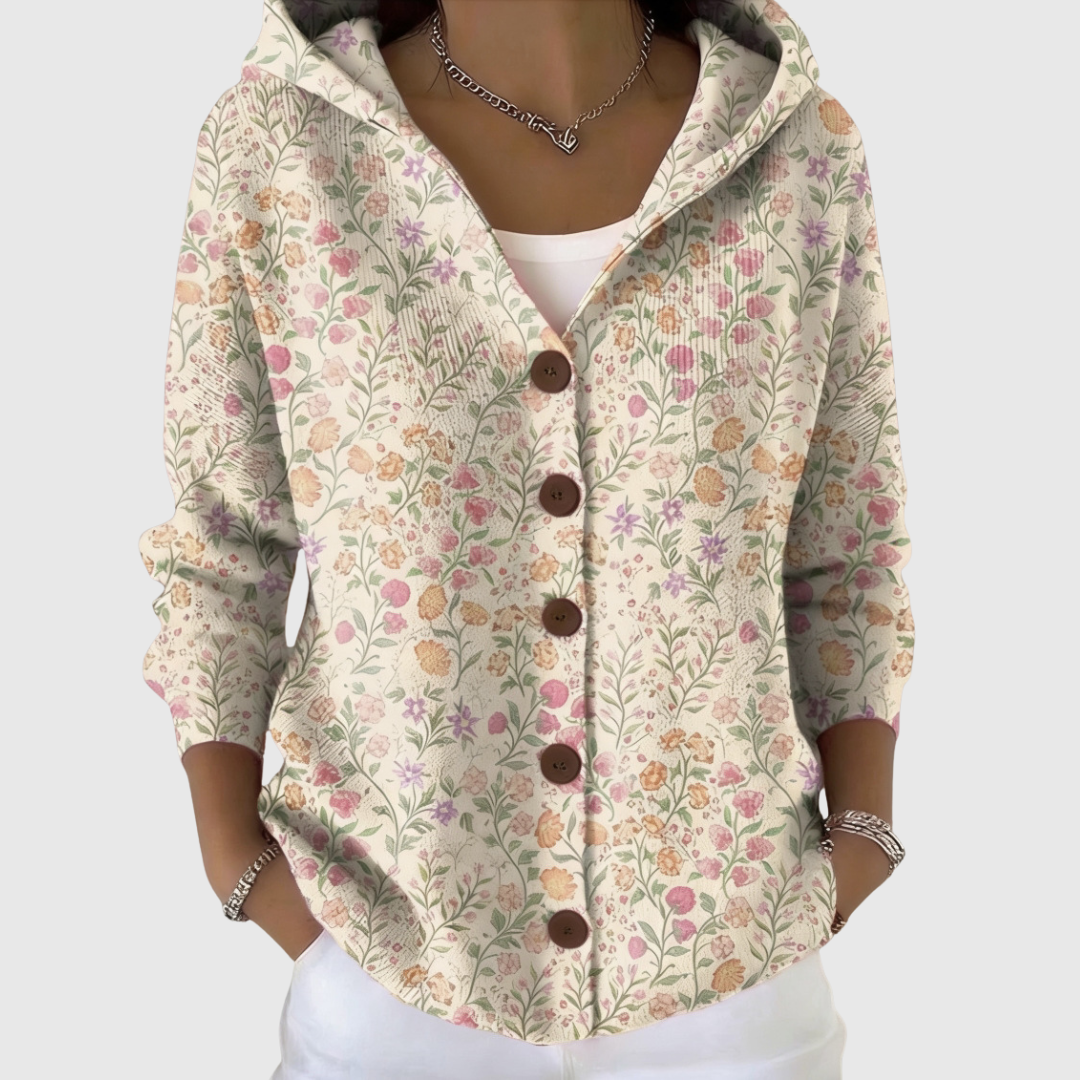 Hooded Knitted Cardigan – product image 1