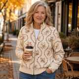 Cardigan with Delicate Floral Vines – product image 3