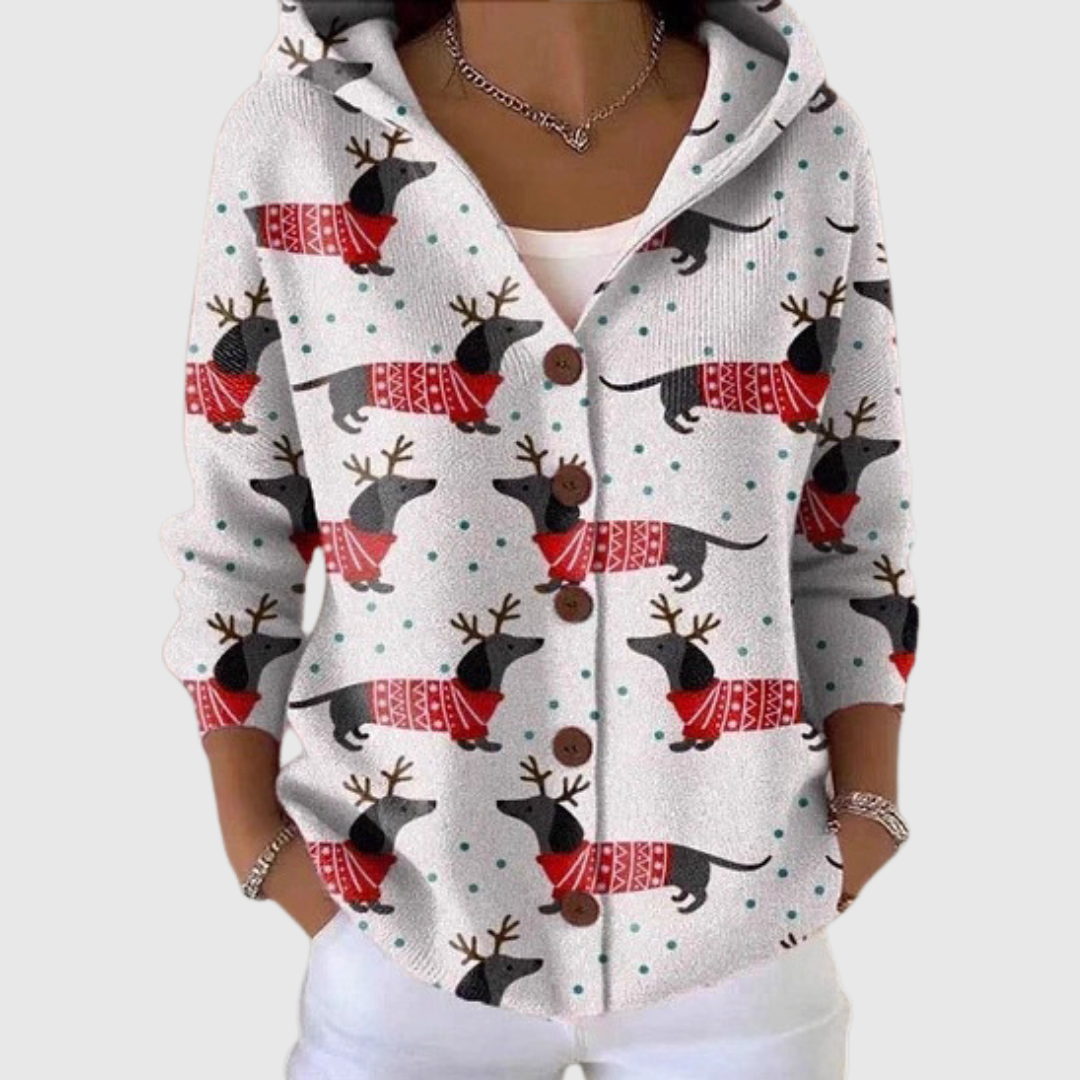 Cardigan Comfort with Hood in Knit – product image 1