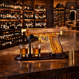 Handgun-Shaped Whisky Decanter Set with Glasses, view 5