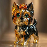 Crystal-Style Terrier Figurine