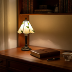 LEAFORA | Vintage Leaf-Shaped Glass Lamp, view 2