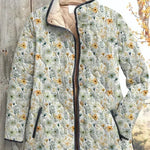 Quilted Jacket with Scatter Flowers – product image 2