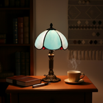 AZURIA | Luxury Blue Glass Lamp, view 3