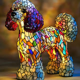 Curly | Stained-Glass-Style Lamp