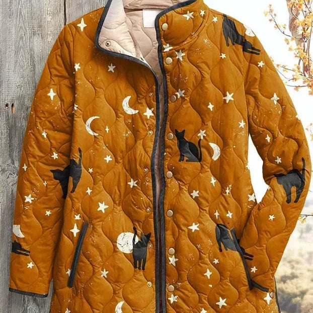 Padded Jacket with Cats and Moons – product image 2