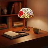 ROSAVIA | Vibrant Tiffany-Style Table Lamp, view 3