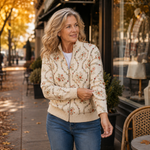 Cardigan with Delicate Floral Vines – product image 4