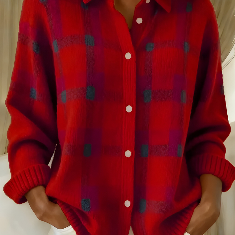 Checked Cardigan – product image 2