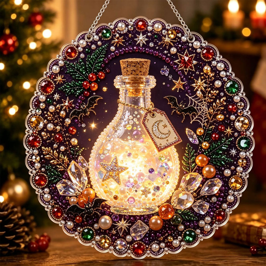 Mystic Halloween Potion – DIY Diamond Art Hanging Decoration – product image 1