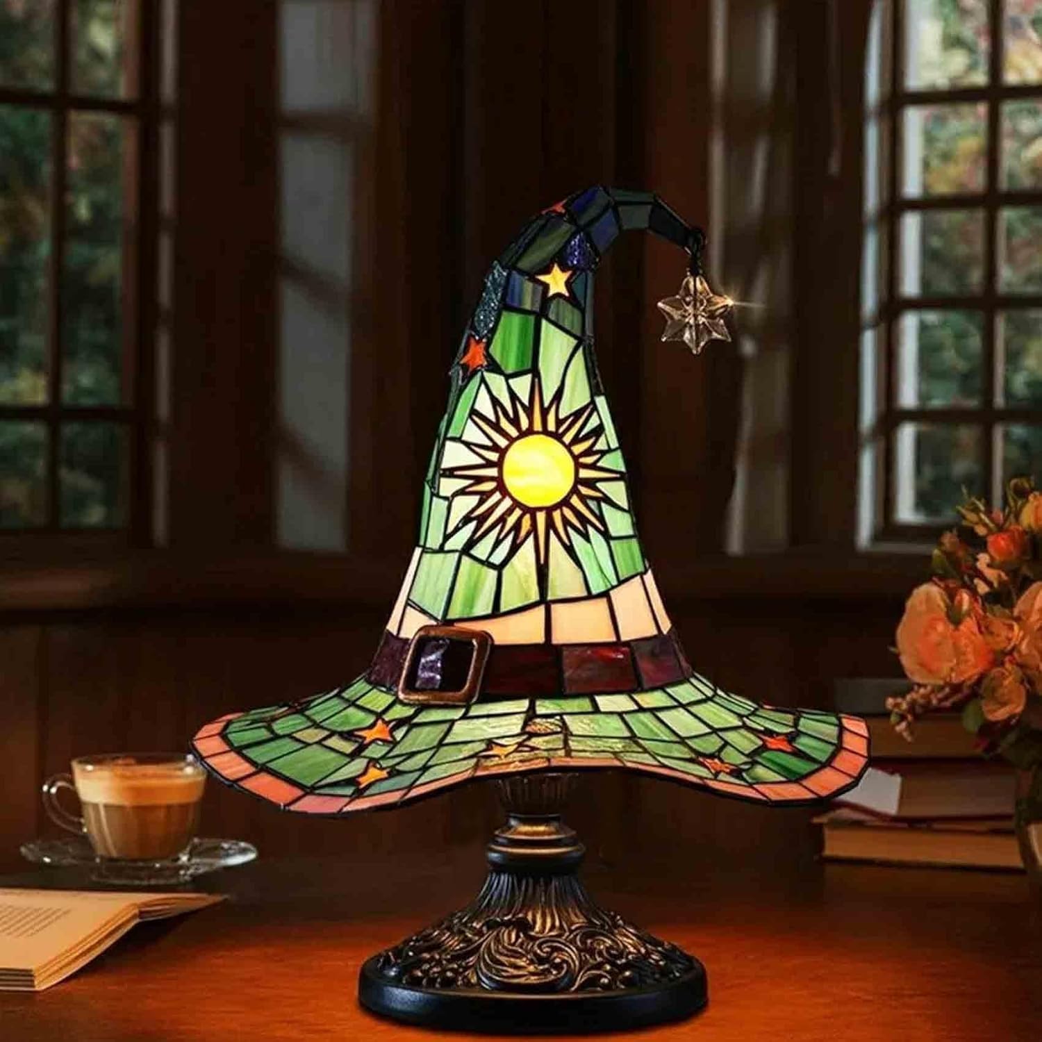 WITCH'S HAT | Stained Glass Lamp, view 2