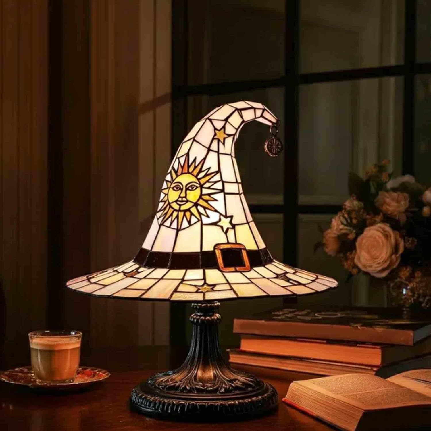 WITCH'S HAT | Stained Glass Lamp, view 4