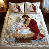 3-Piece Quilted Bedding Set | Radiant Blessing