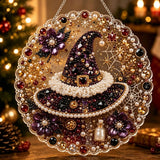 Enchanted Witch Hat – DIY Diamond Art Hanging Decoration – product image 1
