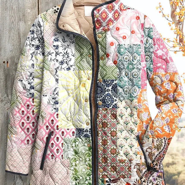 Quilted Jacket in Patchwork Look – product image 2