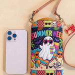 Slim Quilted Phone Crossbody Bag – Summer Halloween – product image 1