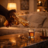 Handgun-Shaped Whisky Decanter Set with Glasses, view 3