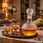 Cut Crystal Whisky Decanter with Stopper, view 4