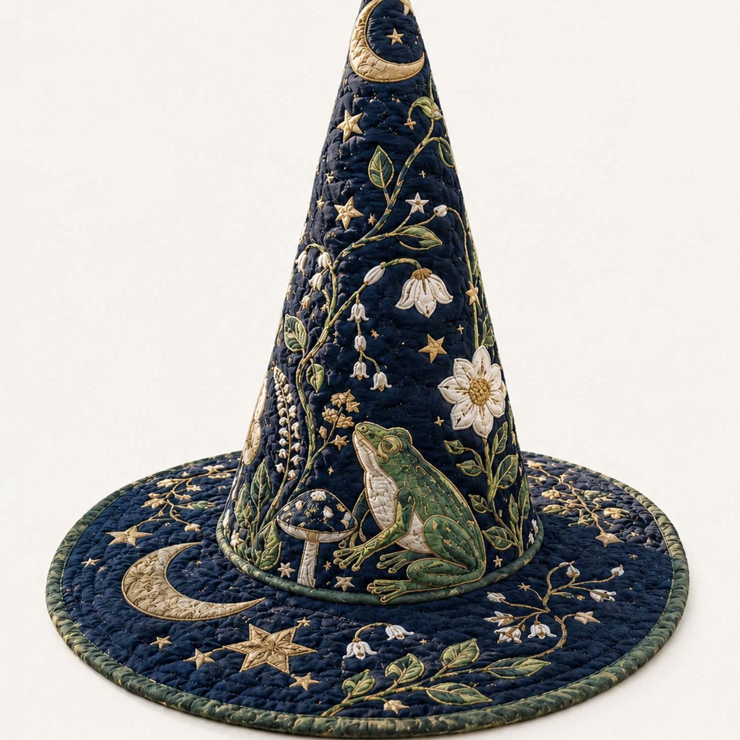 Quilted Witch Hat – Enchanted Moon Garden – product image 1