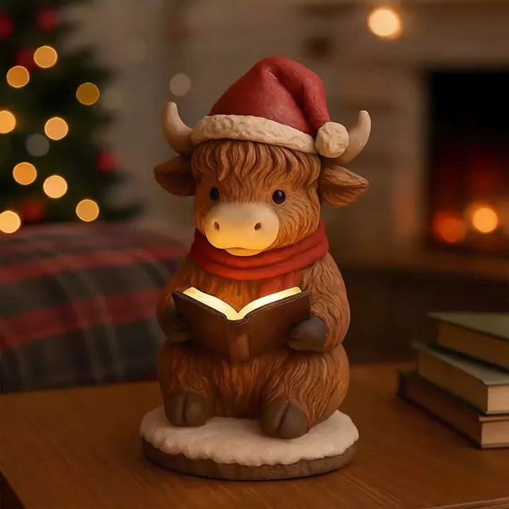 Sebastian | Illuminated Christmas Reading Figurine, view 2