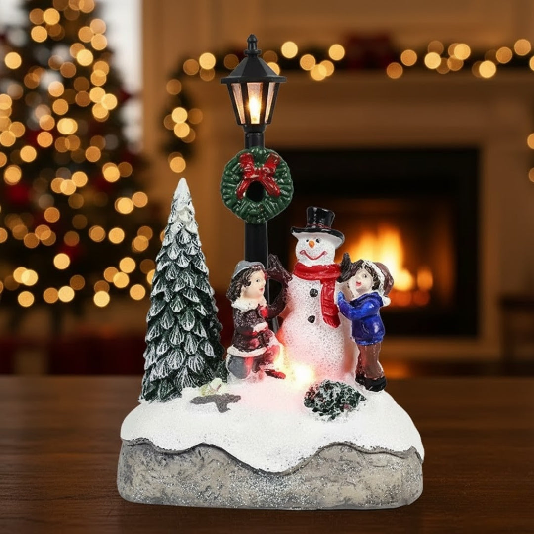 Ema & Jakov | Illuminated Christmas Snowman Scene