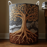 Tree of Life Collection quilted laundry basket – product image 1