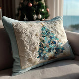 Quilted Pillowcase | Aquatic Festive Glow