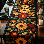 Quilted Table Runner | Autumn Sunflower